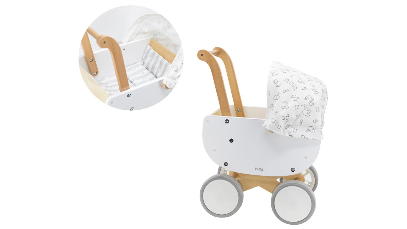 VIGA Puppenwagen aus Holz
