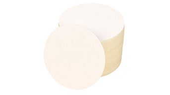 Ursus Bierfilze Blanko - 25 Stück Weiße Bierdeckel 9,3x9,3cm | Bastelmaterial