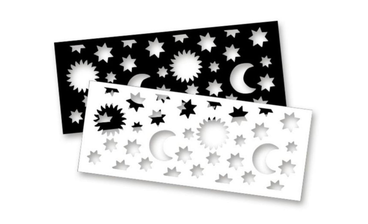 Sonne-Mond-Sterne-Laternen-Zuschnitte, 10 Stück