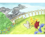 Die drei Schmetterlinge Kamishibai Bildkartenset 3