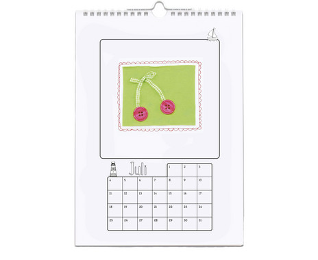 Produktbild von Betzold Bunte Bastelkalender - 5 Stück, Blanko-Wandkalender DIN
