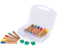 36 Buntstifte im Kunststoffkoffer mit Spitzer