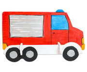 Marabu 3 D Puzzle aus Holz: Polizei und Feuerwehrauto 7
