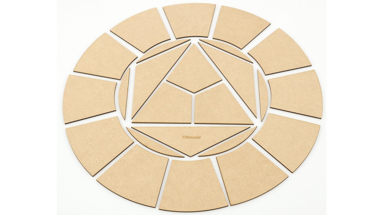 Betzold MDF-Farbkreis Ø 40 cm, blanko