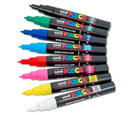 POSCA Grundfarben-Set mit extra-feiner Rundspitze