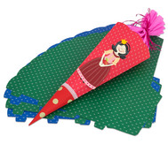 Motiv-Schultüten 5er Set, Pünktchen