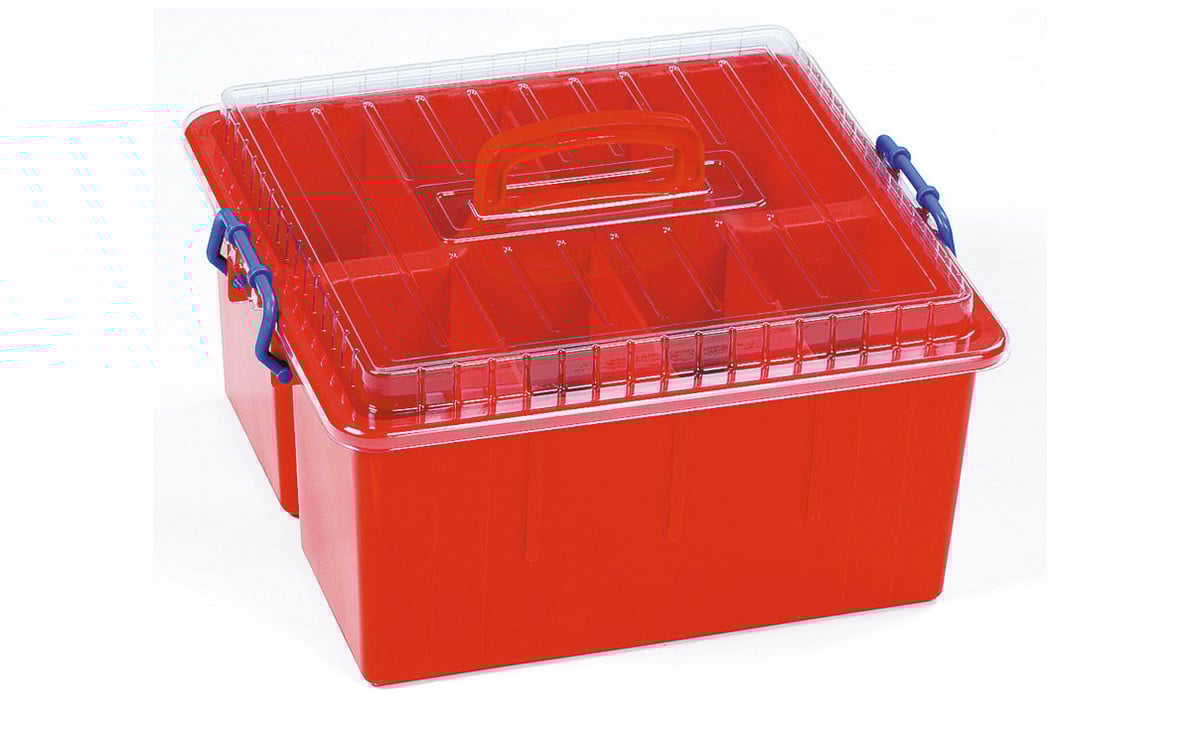 Betzold Sortierbox mit Deckel und Griff, 4 l
