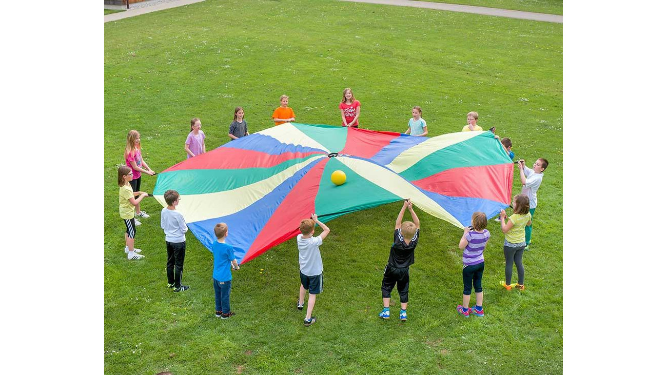 3,5 m Schwungtuch Kinder Spielen Fallschirm Im Freien Spielzeug Multi-Farben hy 