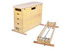Sprungkasten mit Schwenkrollen Unterbau