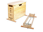 Sprungkasten mit Schwenkrollen Unterbau