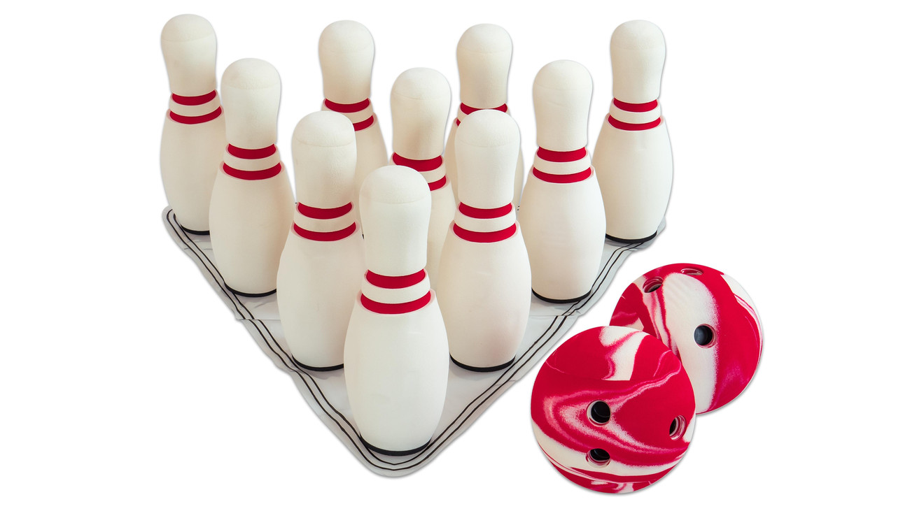 Soft Bowling Set Kinderkegeln Kinderbowling Seniorenbowling Kegelspiel 12-teilig 