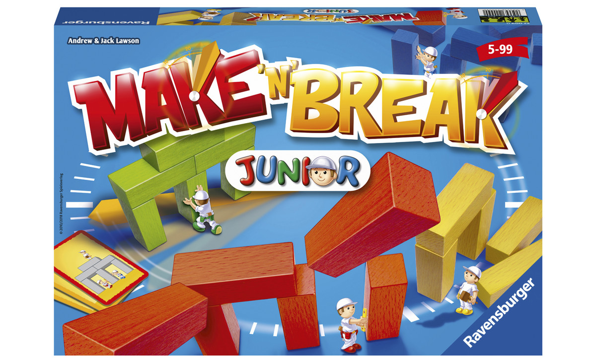 Ravensburger 22009 Make' N' Break Junior, Gioco Da Tavolo, Versione Italiana, 2-5 Giocatori Età Raccomandata 5 - 5