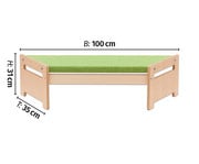 EduCasa Trapezbank mit Teppich 4