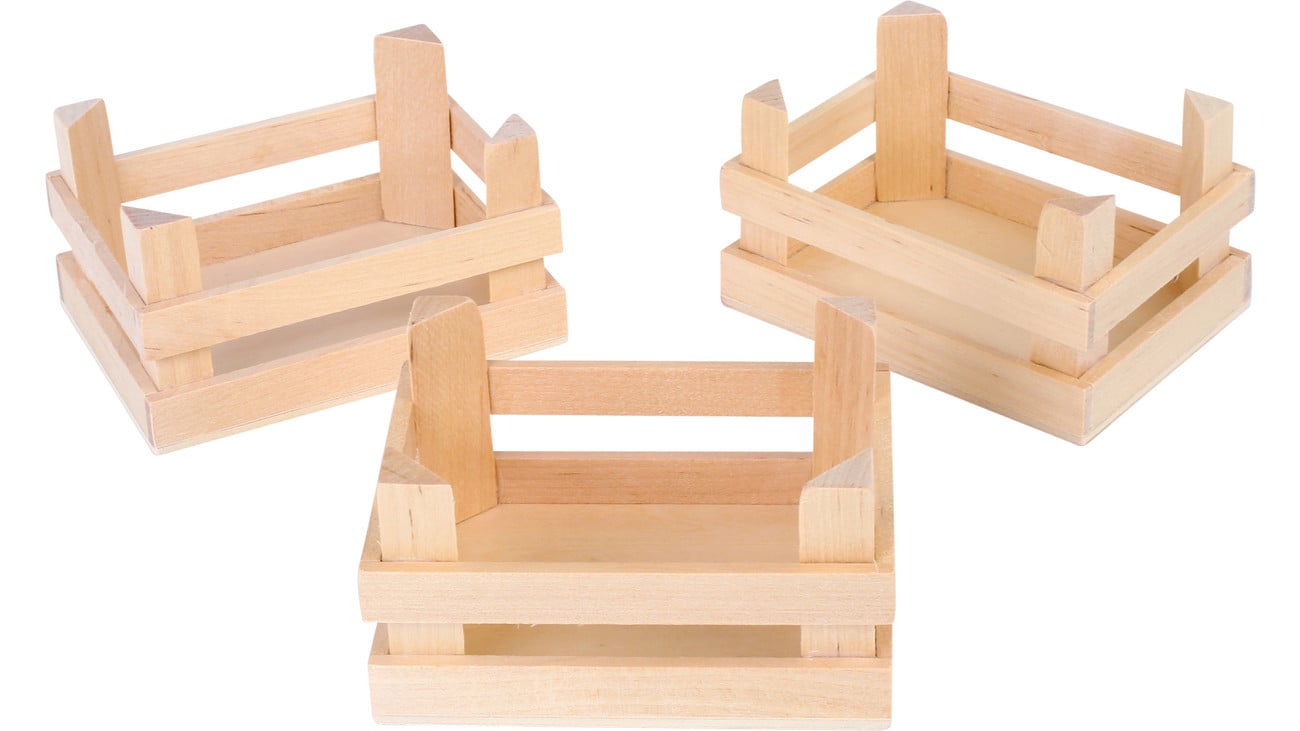 small foot Obstkisten aus Holz, 3er-Set