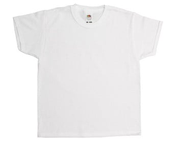 Fruit of the Loom weiße Kinder T Shirts zum Bemalen