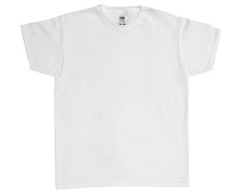 Fruit of the Loom weiße Kinder T Shirts zum Bemalen