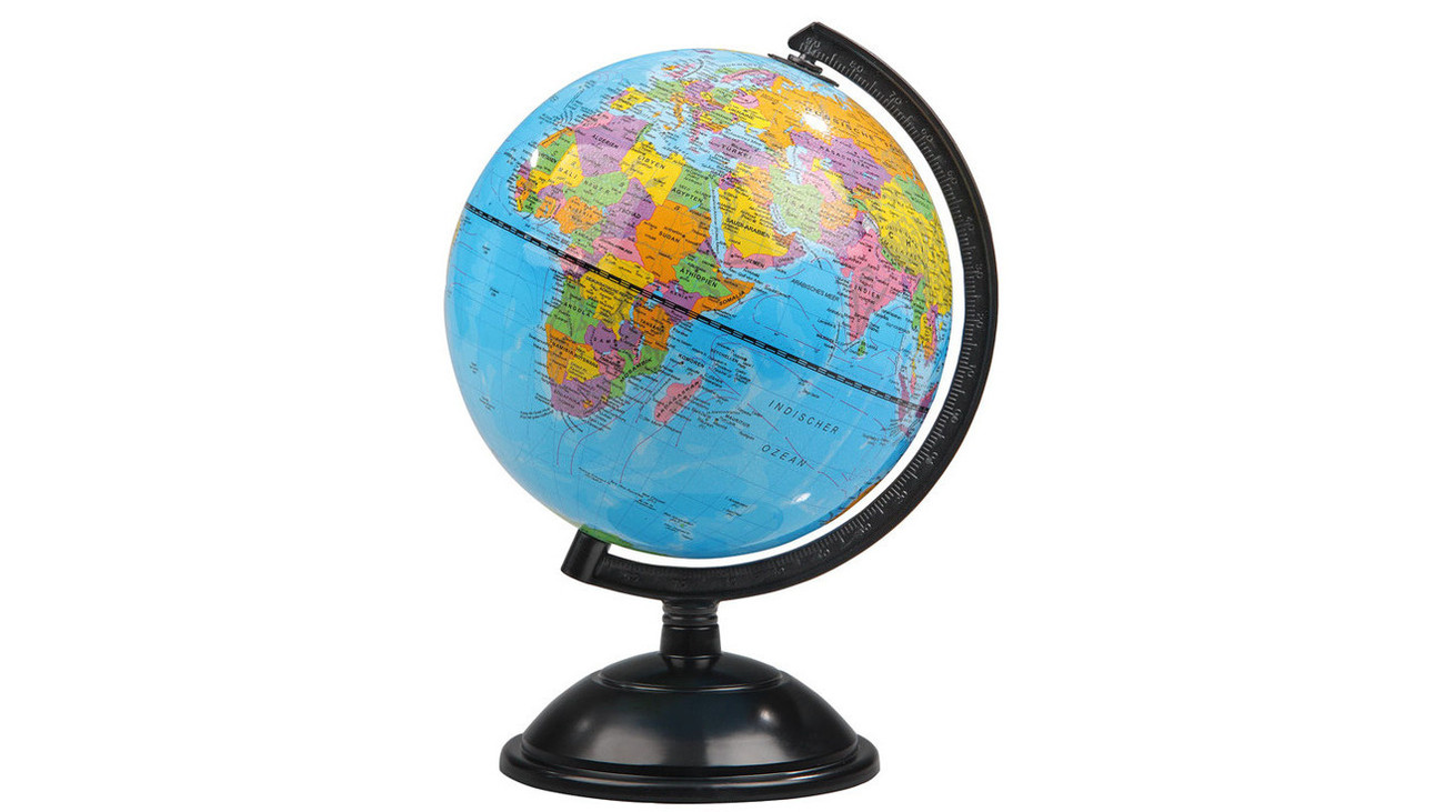 Globus Rotierend mit Ständer Pädagogisch für Kinder Haus Büro Schule Lernen Geographie Werkzeug Blau