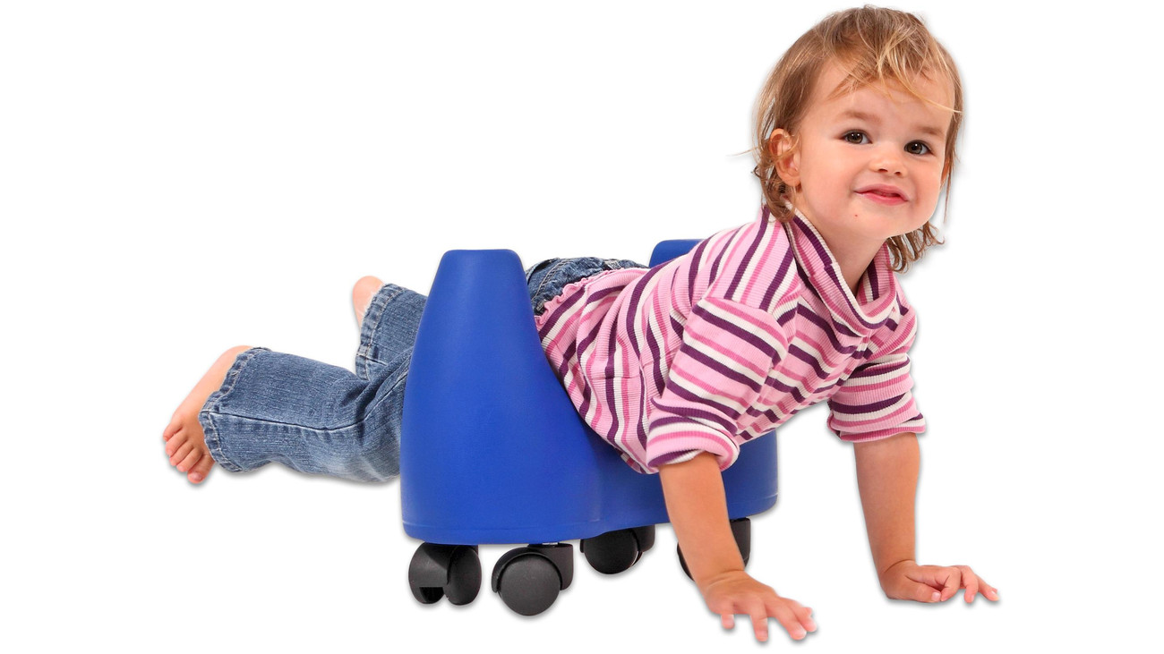 U-Roller in rot oder blau Softroller traniert Rückenmuskulatur Kinderfahrzeug 