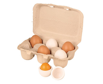 Eierschachtel mit 6 Eiern