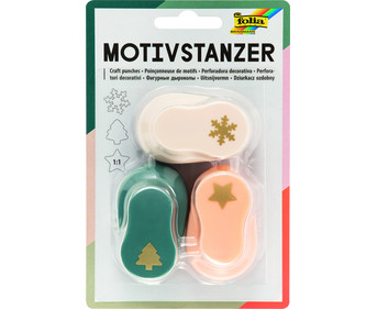 folia Motivstanzer Weihnachten 3 Stück