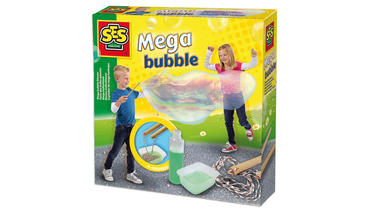 6 teilig Riesenseifenblasen Set Große Seifenblasen Ring Kinder Spielzeug Satz DE 