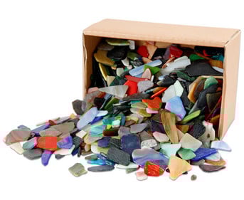 Glas Mosaikscherben