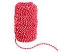 Dekoschnur 50 m rot/weiß 1 1 mm dick
