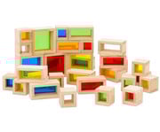 Bunte Fensterbausteine 32 teilig 1