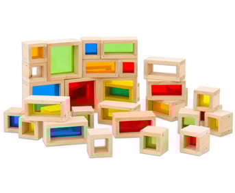 Bunte Fensterbausteine 32 teilig