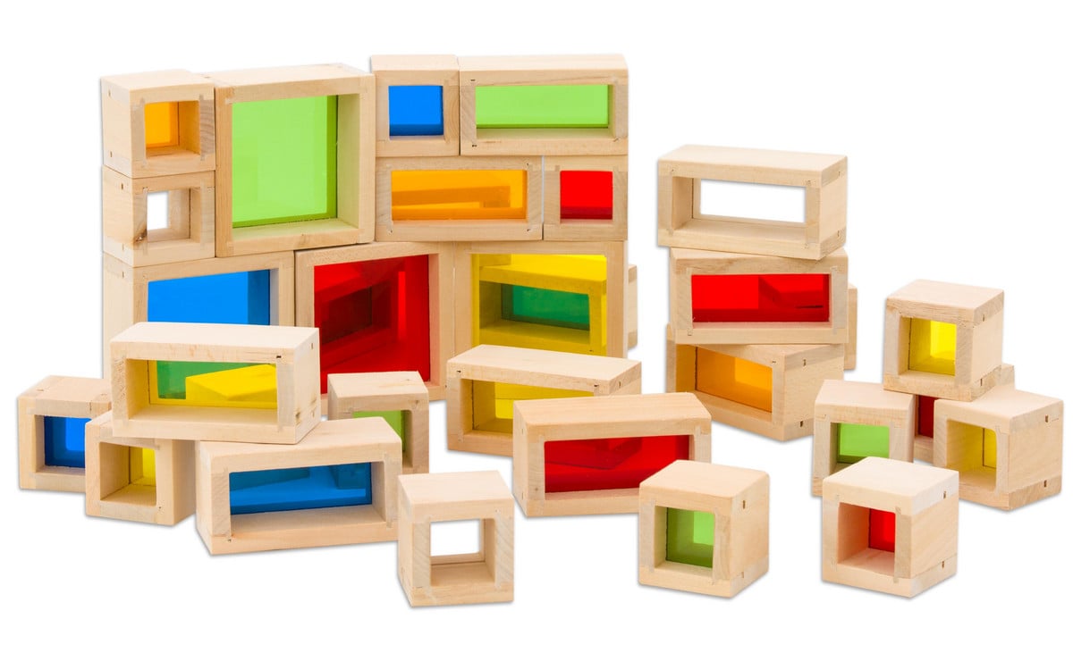 Bunte Fensterbausteine, 32-teilig