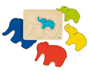 goki Schichtpuzzle Elefant