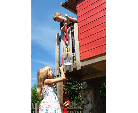 Flaschenzug aus Metall mit Tragkraft 15 kg - betzold.de