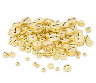 Messingschellen-Sortiment gold, 100 Stk.