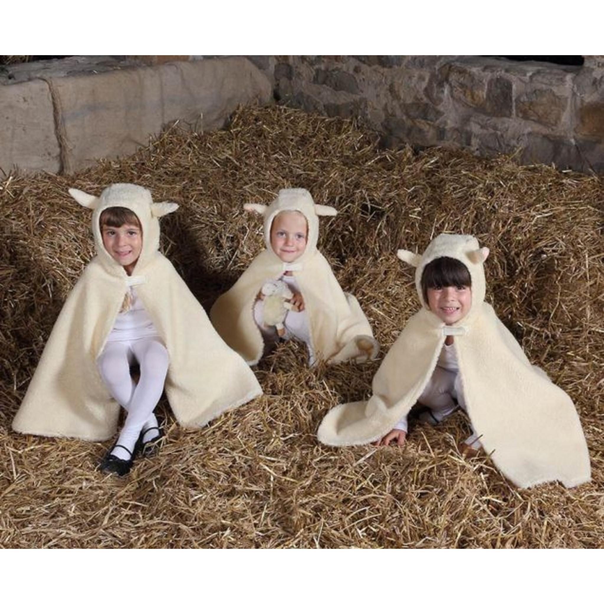 Wicked Costumes Kinderkostüm Schaf, Weiß – Süßes Lamm-Kostüm Für Kinder 3–4 Jahre