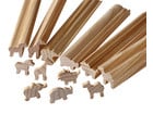 Holzstangen zum Selbstabsägen