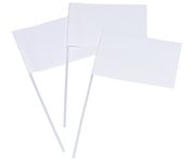 folia Blanko Papierfähnchen rechteckig 20 Stück 2