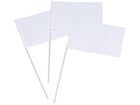 folia Blanko Papierfähnchen rechteckig 20 Stück