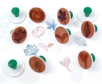 Blätterstempel 10 teilig