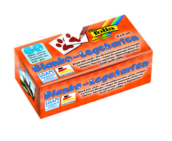 folia Blanko Legekarten 60 Stück