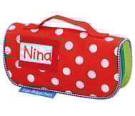 Mäppchen, rot mit weißen Punkten