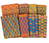 Papier im Afrika-Stil, 32 Blätter je 22 x 28 cm