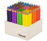 144 Dreikant-Stifte im Holzaufsteller, hochkant