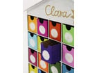 Adventskalender Haus mit 24 Schubladen blanko