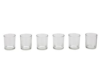 6 Glas Windlichter