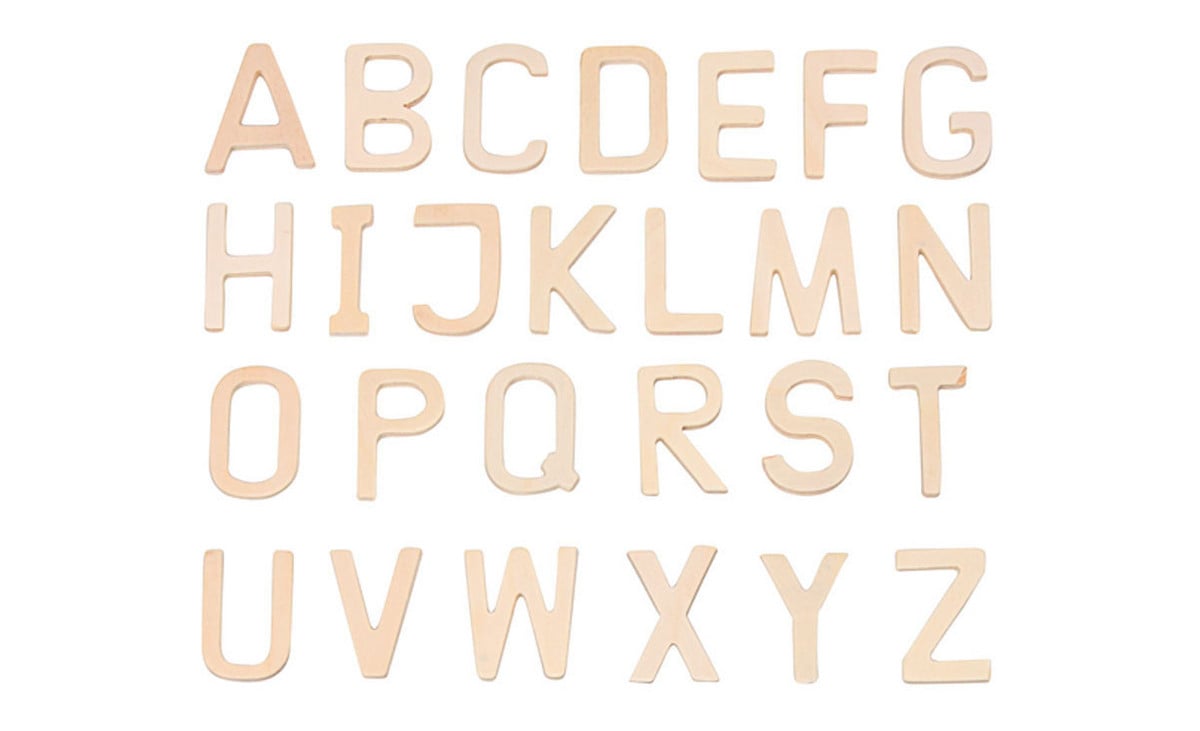26 Holz-Buchstaben A - Z