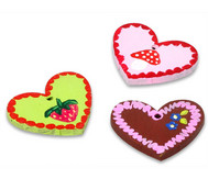 Holzherzanhänger zum Selbstgestalten, 13 Stück