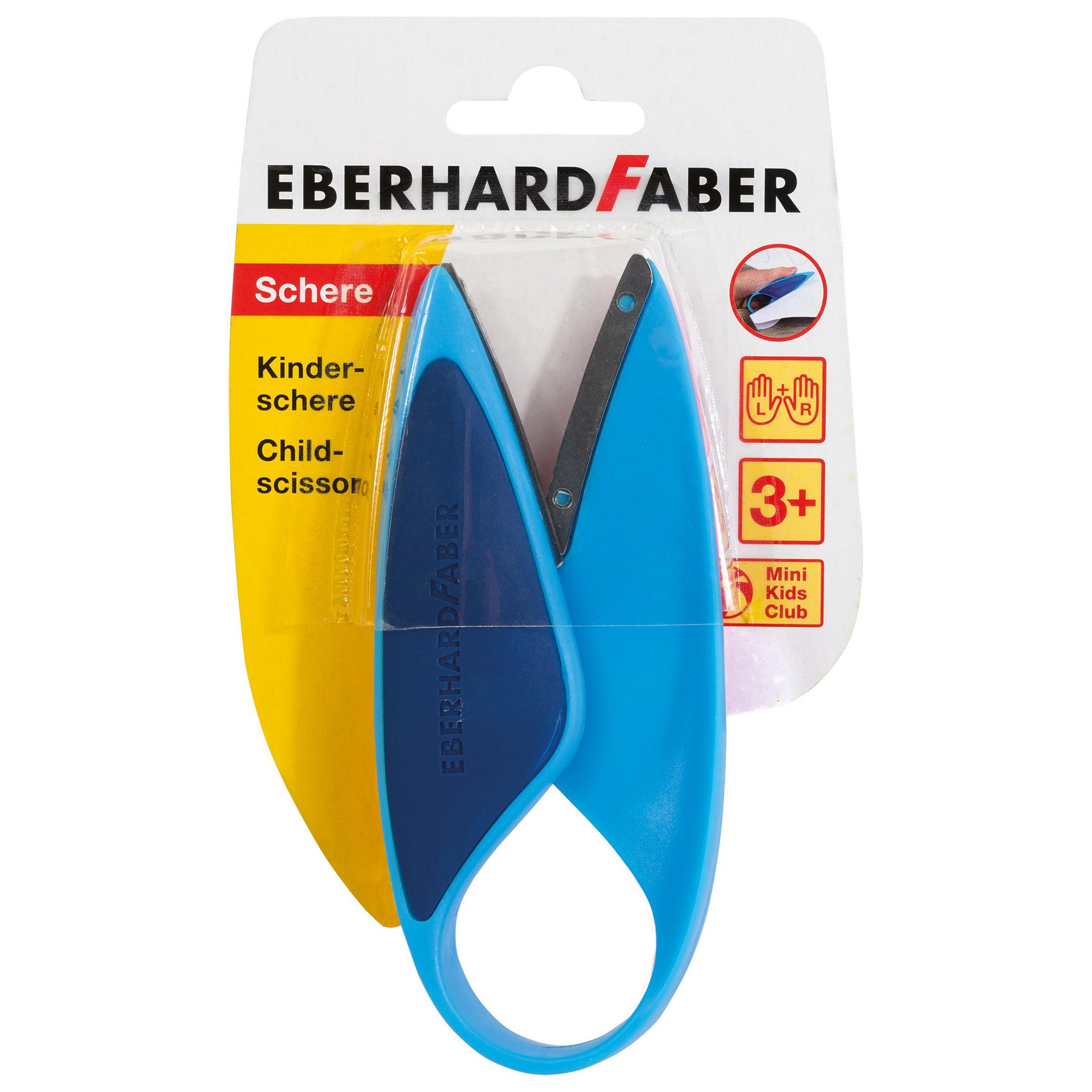 Be Creative Kinderschere Für Linkshänder - 12 Stück, Edelstahl, Sicherheitsklingen, Bunte Griffe
