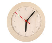 Uhr mit Holzrahmen blanko 1