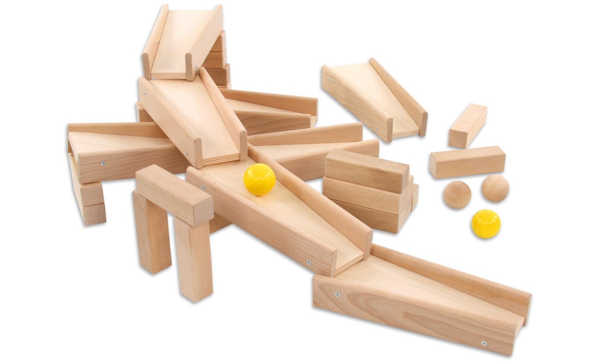 Kugelbahn-Set, 40-teilig