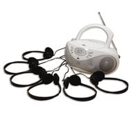 CD-Player inkl. 6 Kopfhörern